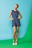 Point Playsuit - Chambray Spot